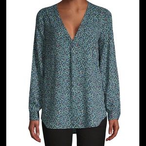 Joie Pleated Long Sleeve Top